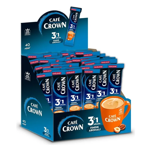 Cafe Crown 3'ü 1 Arada Fındıklı Kahve 40x18 gr - Görsel 2