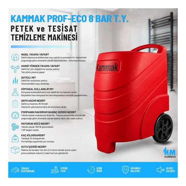 Kammak Prof-Eco-3 Petek Temizleme Makinesi - Görsel 7