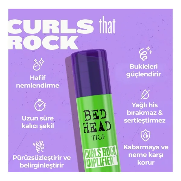 Tigi Bed Head Curls Rock Amplifier Şekillendirici 100 ml Saç Kremi - Görsel 3