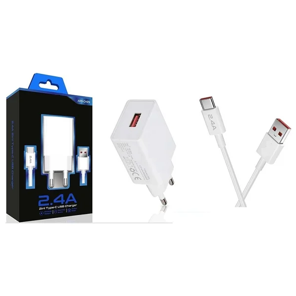 Auris ARS-CH29 Type-C Kablolu Hızlı Şarj Aleti - Görsel 2