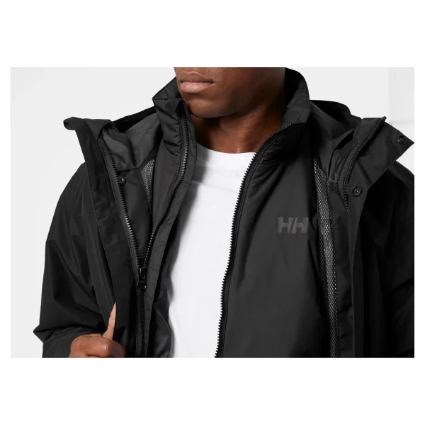 Helly Hansen Juell 3IN1 HHA.53679-990 Kapüşonlu Siyah Erkek Mont - Görsel 9