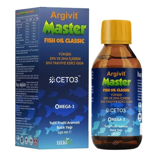Argivit Master Fish Oil Classic Balık Yağı 150 ml - Görsel 4
