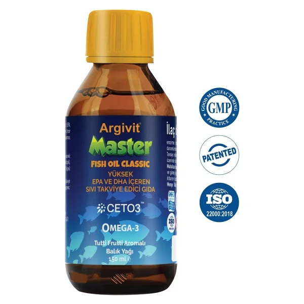 Argivit Master Fish Oil Classic Balık Yağı 150 ml - Görsel 2