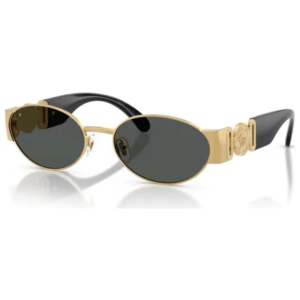 Versace VE2299 100287 Gold-Dark Grey Erkek Güneş Gözlüğü - Görsel 4