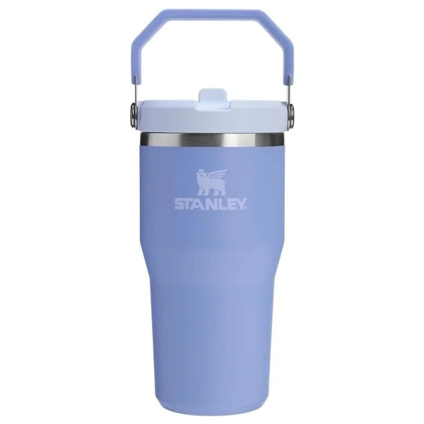 Stanley The Iceflow Flip Straw Eflatun 0.60 lt Pipetli Termos Bardak - Görsel 4