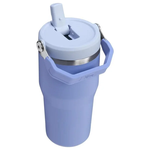 Stanley The Iceflow Flip Straw Eflatun 0.60 lt Pipetli Termos Bardak - Görsel 2