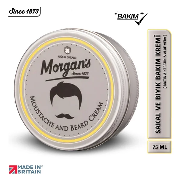 Morgan's Pomade Pomade Moustache And Beard Cream / Nemlendirici Bıyık Ve Sakal Kremi 75 ml - Görsel 4