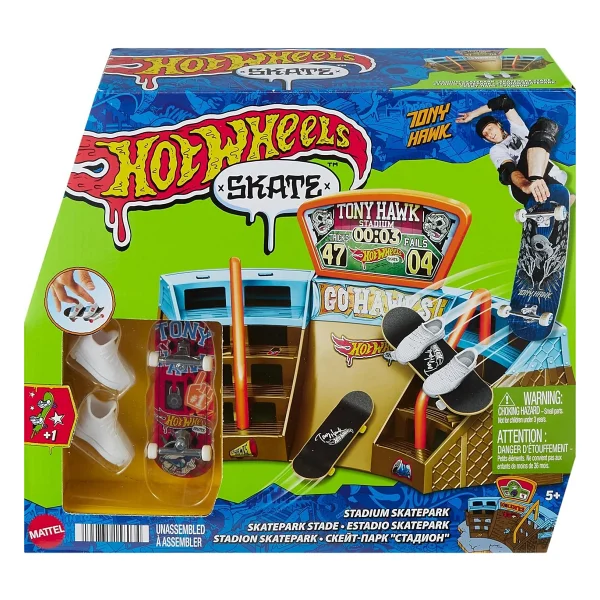 Hot Wheels Skate Parmak Kaykay Macerasına Başlangıç Seti HGT91 - Stadium Skatepark - Görsel 8