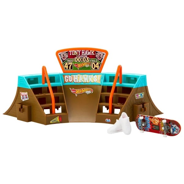 Hot Wheels Skate Parmak Kaykay Macerasına Başlangıç Seti HGT91 - Stadium Skatepark - Görsel 6