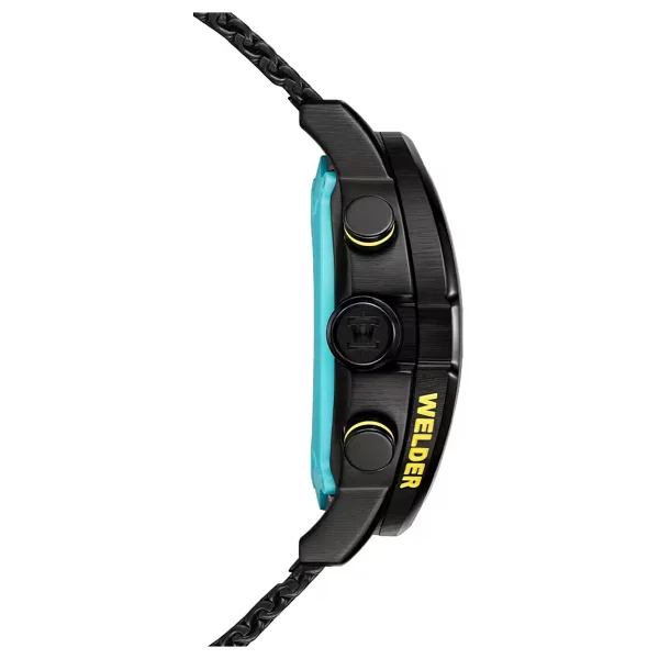 Welder Edge WWMD1016 Hasır Kordon Siyah-Yeşil Erkek Kol Saati - Görsel 3