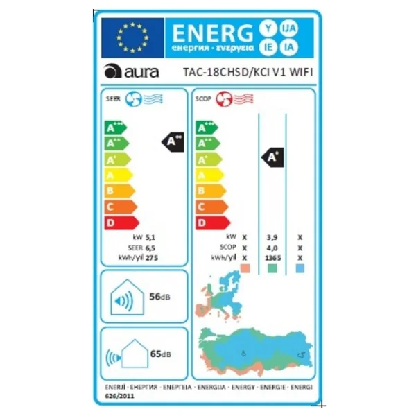 İhlas Aura 18000 BTU Inverter Duvar Tipi Klima - Görsel 5