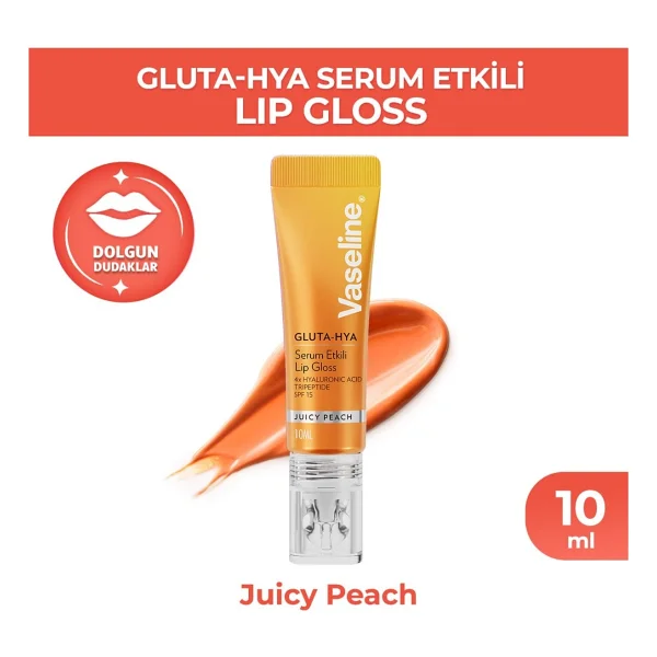 Vaseline Gluta Hya Serum Etkili Juicy Peach Lip Gloss - Görsel 2