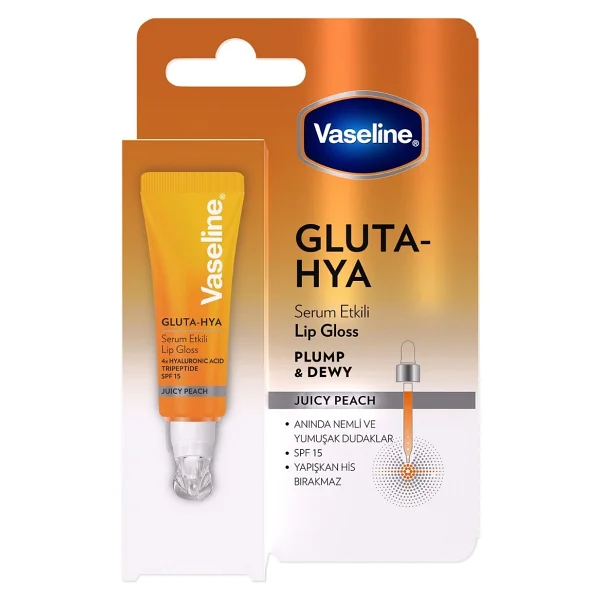 Vaseline Gluta Hya Serum Etkili Juicy Peach Lip Gloss - Görsel 3