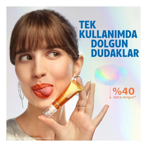 Vaseline Gluta Hya Serum Etkili Juicy Peach Lip Gloss - Görsel 5
