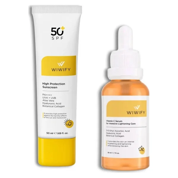 WIWIFY Donuk Ve Mat Ciltler İçin Güneş Bakım Seti + C Vitamini - Görsel 6