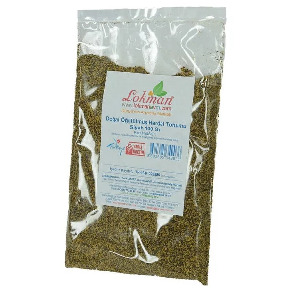 Hardal Tohumu Öğütülmüş Doğal Siyah 100 Gr Paket - Görsel 4