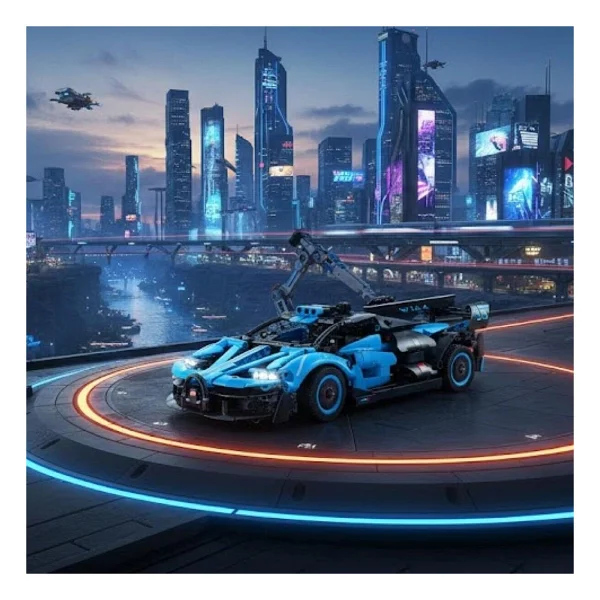 Cada Bluefire Specter Car C51302W 1:14 Uzaktan Kumandalı 421 Parça Blok Oyuncak - Görsel 3
