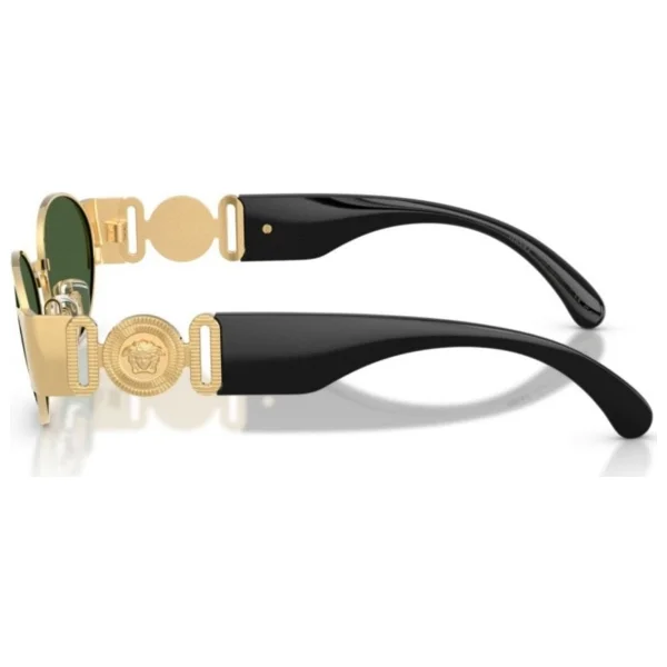 Versace VE2299 100271 Gold-Dark Green Erkek Güneş Gözlüğü - Görsel 4