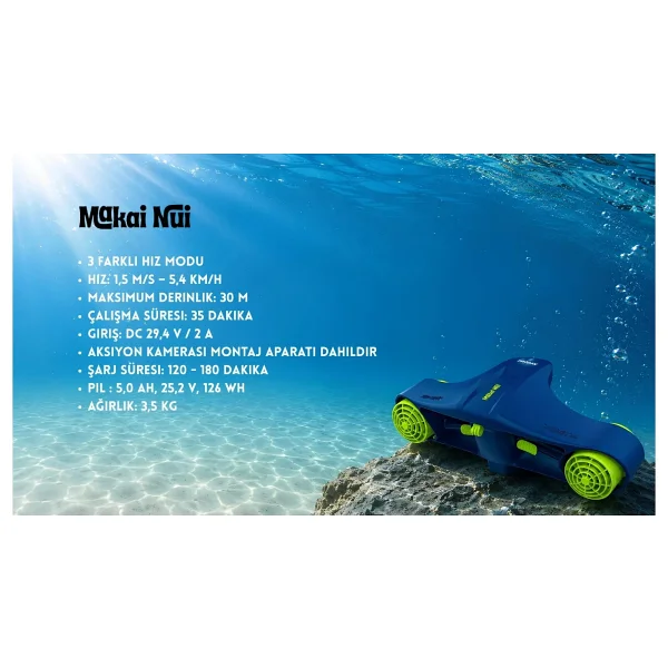 Nilox Makai Nui Deniz Scooter - Görsel 7