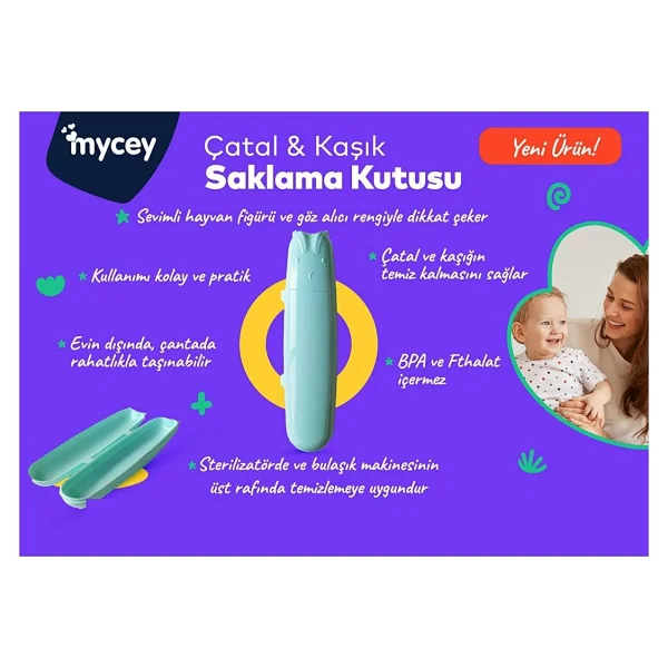 Mycey Çatal Kaşık Taşıma Kutusu - Görsel 3