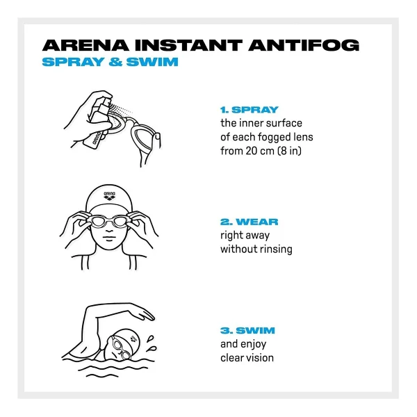 Arena Instant Antifog Spray&Swim Buğu Önleyici Sprey - Görsel 5