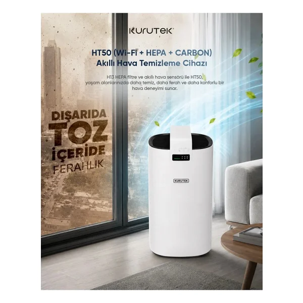 Kurutek HEPA+ CARBON Smart HT50 Hava Temizleyici - Görsel 2