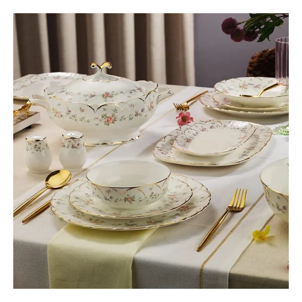 Evaliza Queen's Garden 60 Parça 12 Kişilik Yemek Takımı - Görsel 5