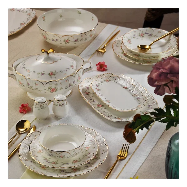 Evaliza Queen's Garden 60 Parça 12 Kişilik Yemek Takımı - Görsel 2