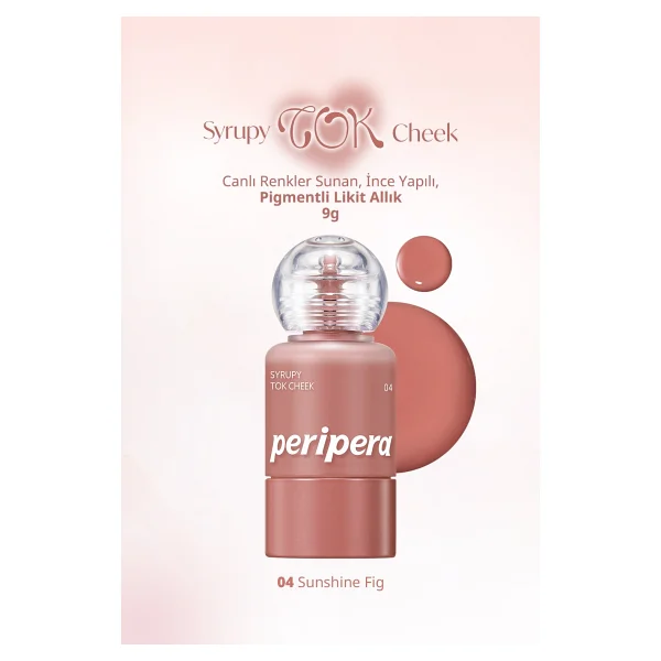 Peripera Syrupy Tok Cheek 04 Sunshine Fig Likit Allık - Görsel 2