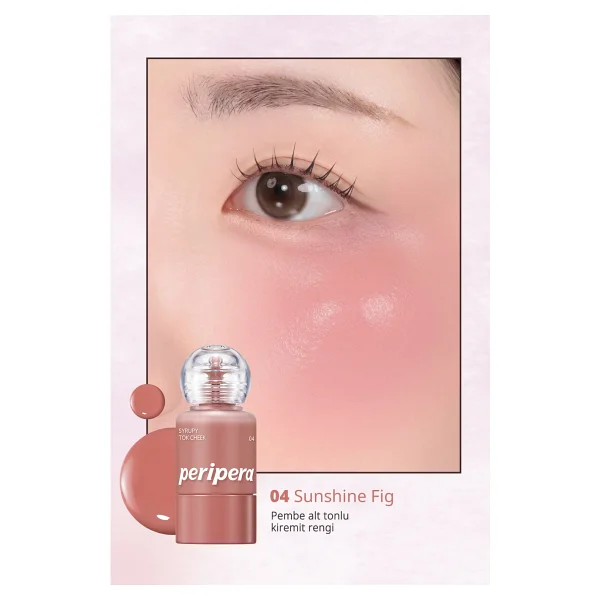 Peripera Syrupy Tok Cheek 04 Sunshine Fig Likit Allık - Görsel 3