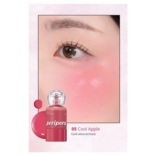 Peripera Syrupy Tok Cheek 05 Cool Apple Likit Allık - Görsel 3