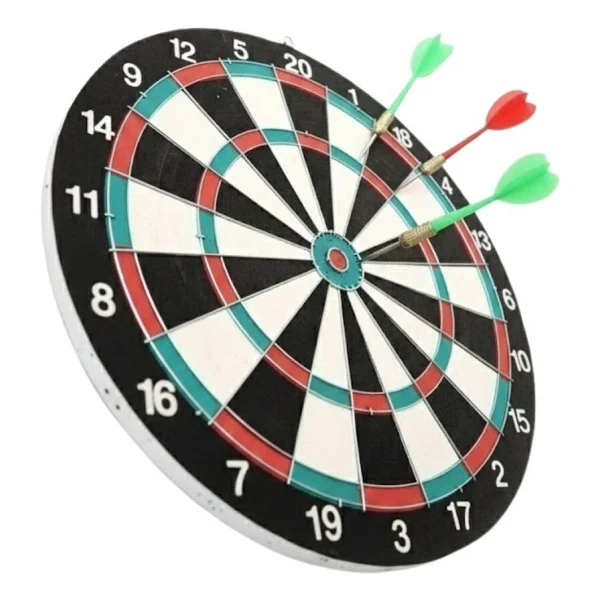 Ev ve Ofis İçin 17 İnç Dart Tahtası Seti 4 Adet Dart Oku Dahil - Görsel 8