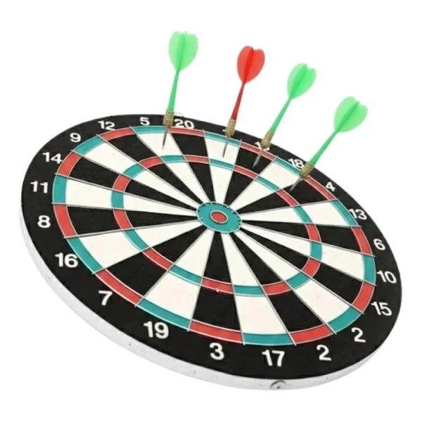 Ev ve Ofis İçin 17 İnç Dart Tahtası Seti 4 Adet Dart Oku Dahil - Görsel 9