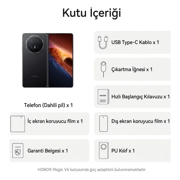 Honor Magic V6 512 GB Siyah - Görsel 2