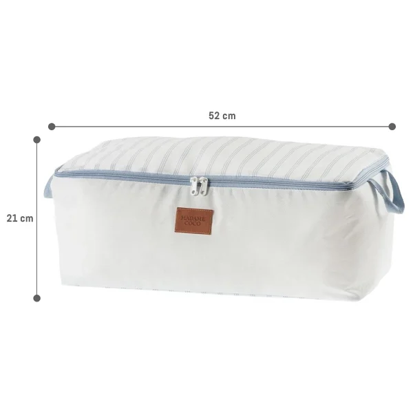 Madame Coco Nuage Baskılı Hurç - Beyaz / Açık Mavi - 1 Adet - 52x28x21cm - Görsel 8