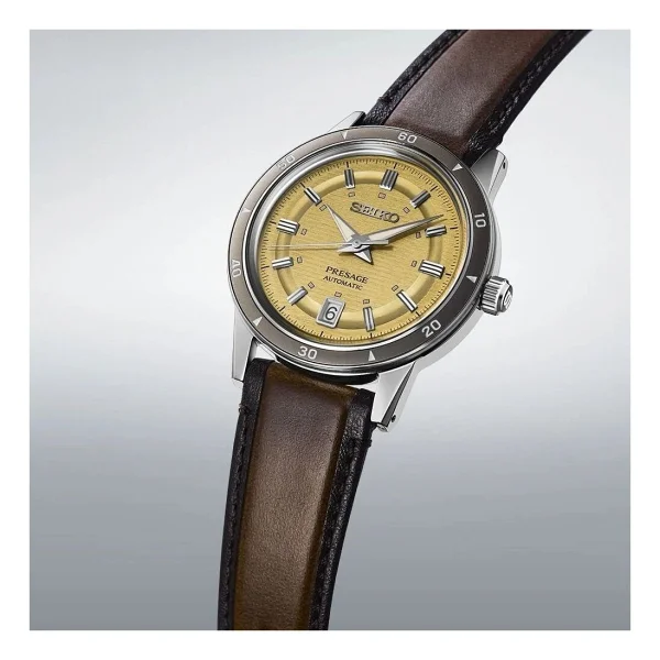 Seiko Presage Style60's SRPL75 Deri Kordon Erkek Kol Saati - Görsel 4