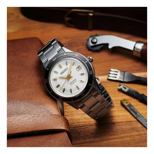 Seiko Presage Style60's SRPG Çelik Kordon Erkek Kol Saati - Görsel 5