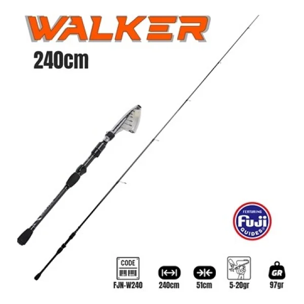 Fujin Walker 240Cm 5-20Gr Teleskopik Spin Kamışı - Görsel 2