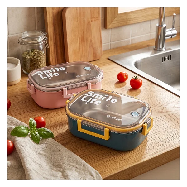 Emsan Smile Life Çelik Lunch Box - Görsel 8
