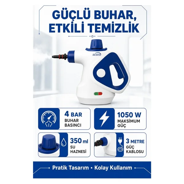 Acura AC-120 Buharlı Temizleyici - Görsel 8