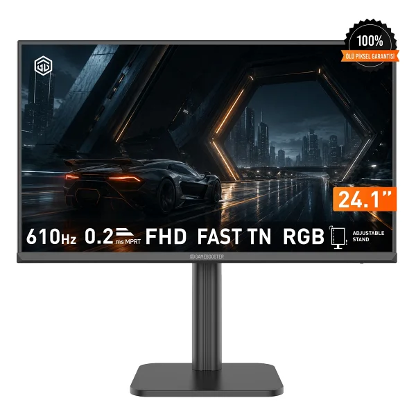 GameBooster Elitra EF60 GB-25O2P600FFOW 24.1" 0.2 ms Full HD Pivot 610 Hz Oyuncu Monitörü - Görsel 5