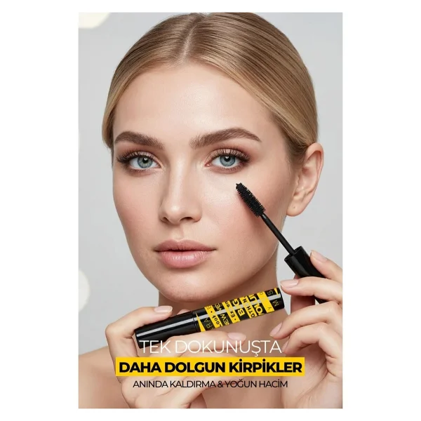 New Well Big Lash Volume Kaldıran, Uzatan ve Dolgunlaştıran Siyah Maskara - Görsel 5