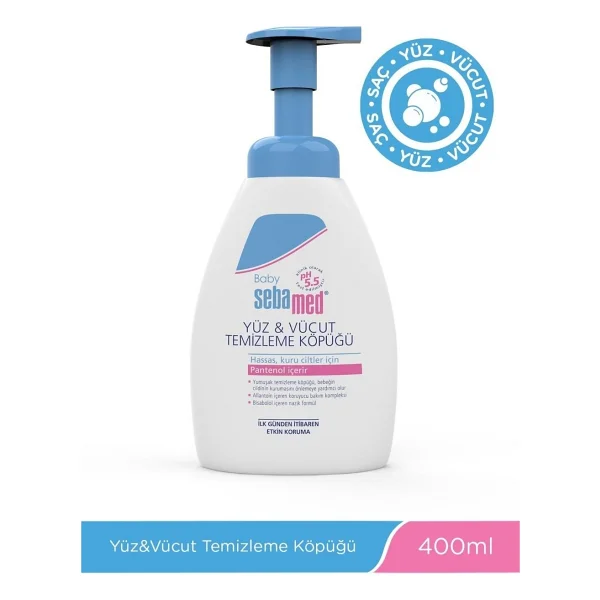 Sebamed Baby Yüz ve Vücut Temizleme Köpüğü 400 ml 6 Adet - Görsel 2