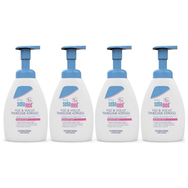 Sebamed Baby Yüz ve Vücut Temizleme Köpüğü 400 ml 4 Adet - Görsel 3