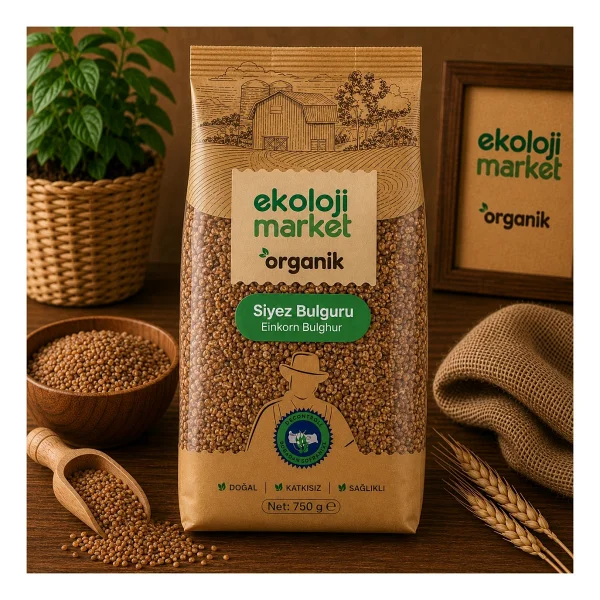 Ekoloji Market Organik Siyez Bulguru 750 gr - Görsel 2