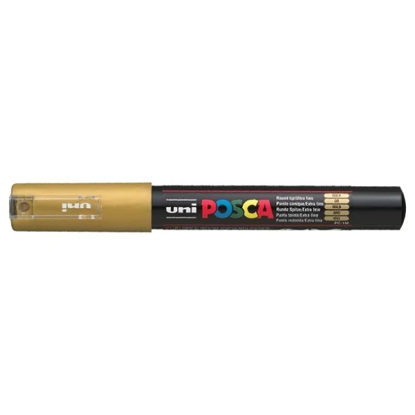Uni-Ball Posca PC-1M 0.7 mm Altın Marker Kalem - Görsel 2