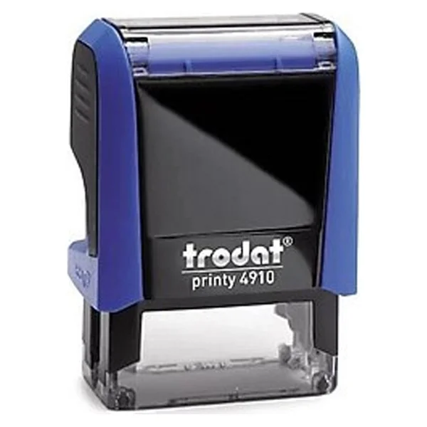 Trodat Standart Kaşe Otomatik 26x09 Karışık Kasa Mavi Keçe 4910 - Görsel 2