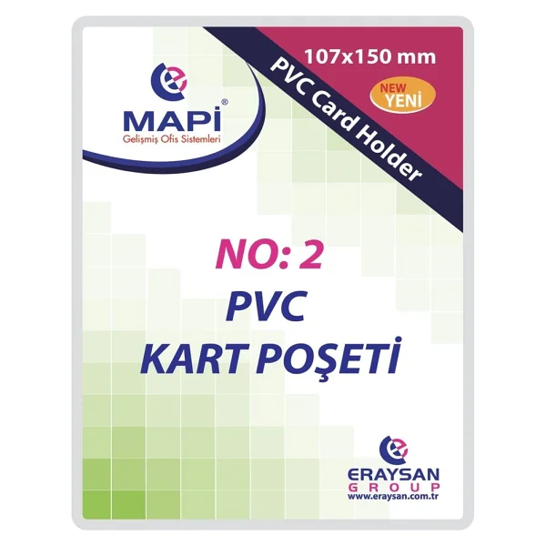Mapi Kart Poşeti Dikey Pvc No:2 107x150 Şeffaf 910 10 36 - Görsel 2