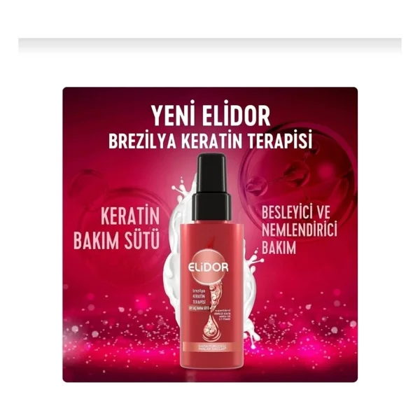 Elidor Brezilya Keratin Terapisi Bakım Kürü 90 ml Saç Serumu - Görsel 5