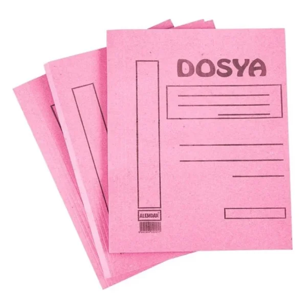 Alemdar Karton Dosya Tam Kapak Pembe 50 Li (1 Paket 50 Adet) - Görsel 10